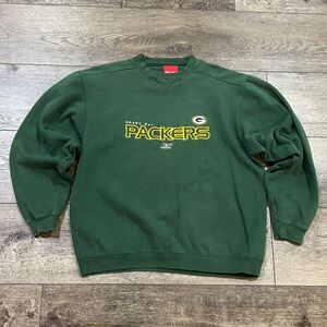 Vintage Y2K Green Bay Packers Reebok Green Crewneck Sweatshirt - Men's Medium